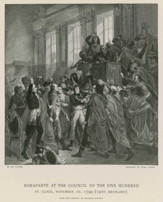 Bonaparte at the Council of the Five Hundred by Francois Bouchot