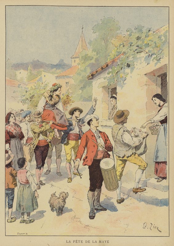La Fête De La Maye by Francois Edouard after Zier