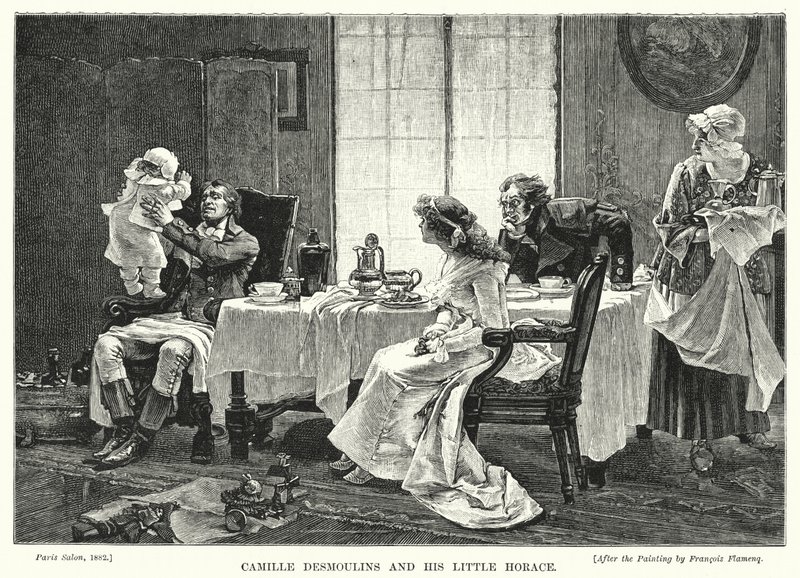 Camille Desmoulins and His Little Horace by Francois Flameng