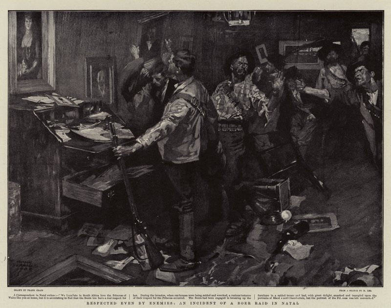 Respected even by Enemies, An Incident of a Boer Raid in Natal by Frank Craig