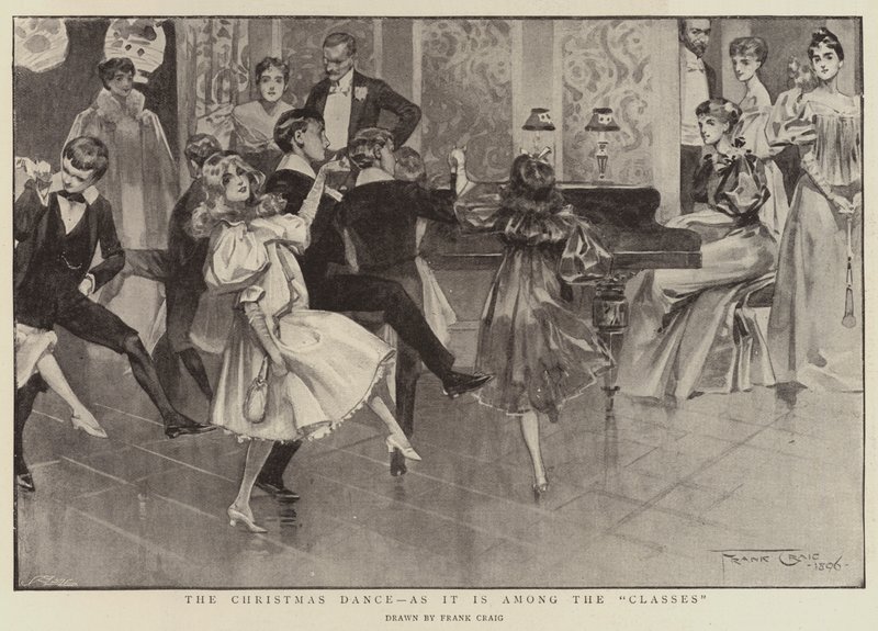 The Christmas Dance, as it is Among the Classes by Frank Craig