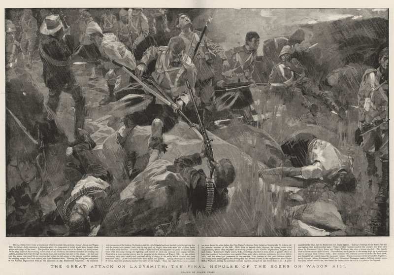 The Great Attack on Ladysmith, the Final Repulse of the Boers on Wagon Hill by Frank Craig