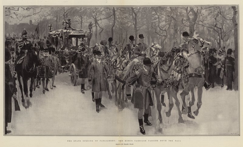 The State Opening of Parliament, the King
