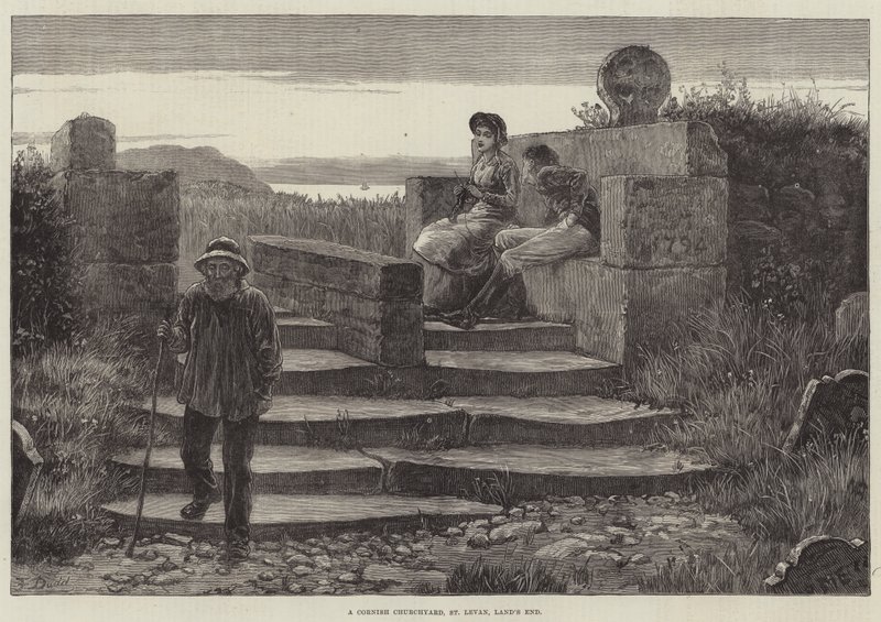 A Cornish Churchyard, St Levan, Land