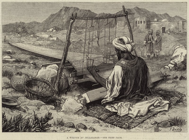 A Weaver at Jellalabad by Frank Dadd