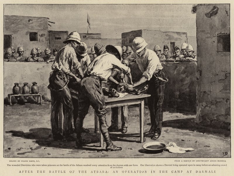 After the Battle of the Atbara, an Operation in the Camp at Darmali by Frank Dadd