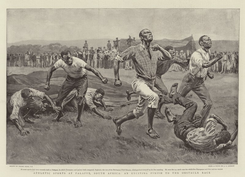 Athletic Sports at Palapye, South Africa, an Exciting Finish to the Obstacle Race by Frank Dadd
