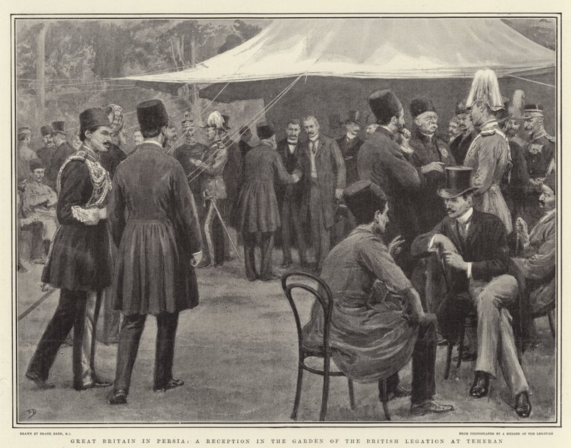 Great Britain in Persia, a Reception in the Garden of the British Legation at Teheran by Frank Dadd