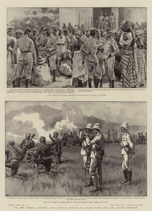 In the Niger Country, our Native Troops in Peace Time and on Active Service by Frank Dadd