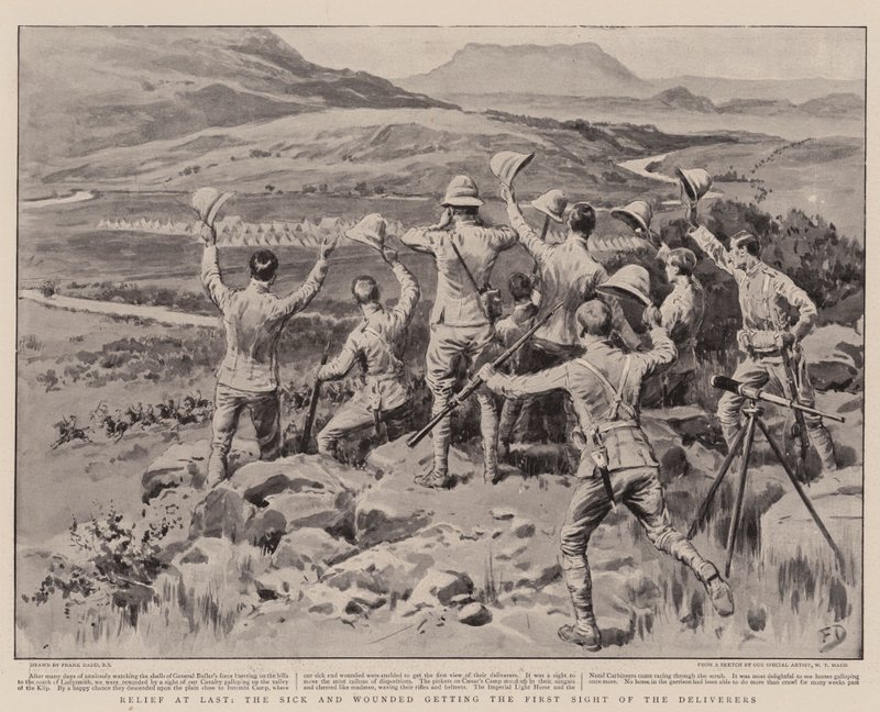 Relief at Last, the Sick and Wounded Getting the First Sight of the Deliverers by Frank Dadd