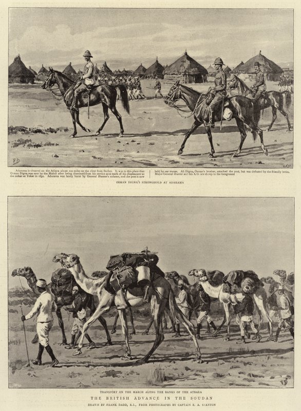 The British Advance in the Soudan by Frank Dadd