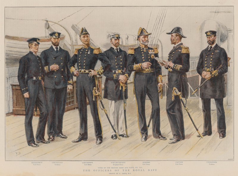 The Officers of the Royal Navy by Frank Dadd