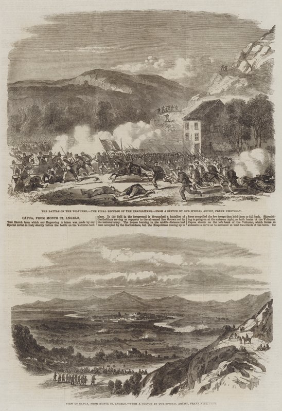 Capua, from Monte St Angelo by Frank Vizetelly
