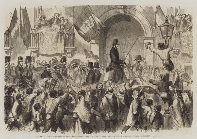 Entry of Victor Emmanuel into Naples by Frank Vizetelly