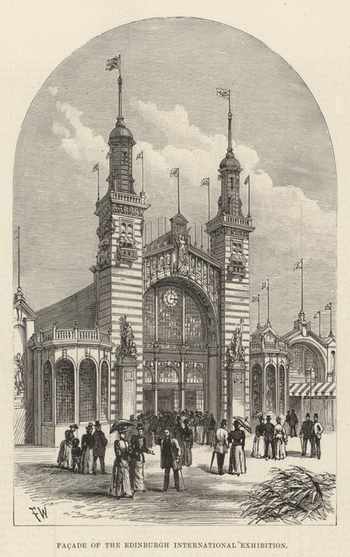Facade of the Edinburgh International Exhibition by Frank Watkins