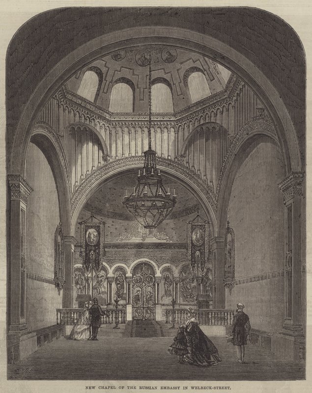 New Chapel of the Russian Embassy in Welbeck-Street by Frank Watkins