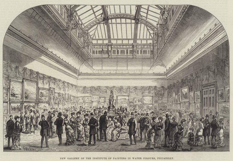 New Gallery of the Institute of Painters in Water Colours, Piccadilly by Frank Watkins