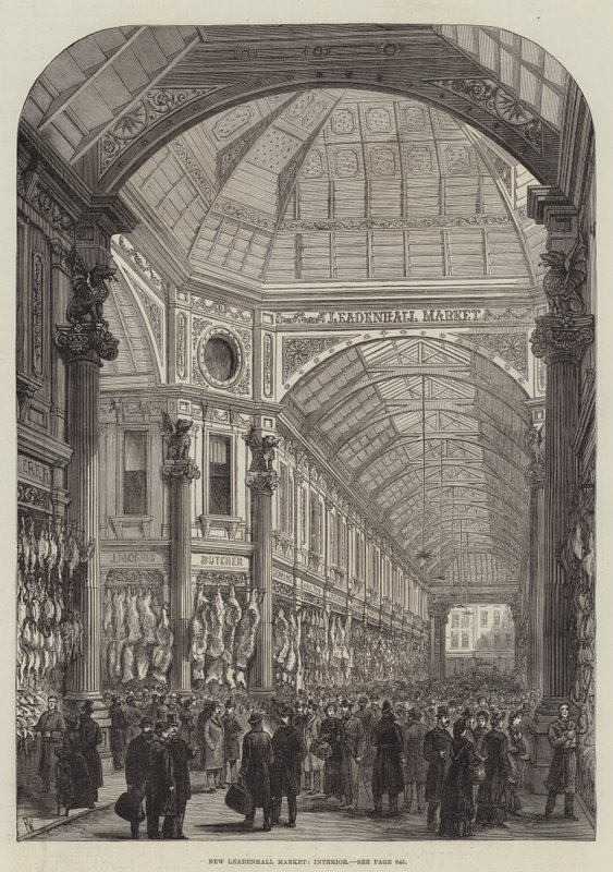 New Leadenhall Market, Interior by Frank Watkins