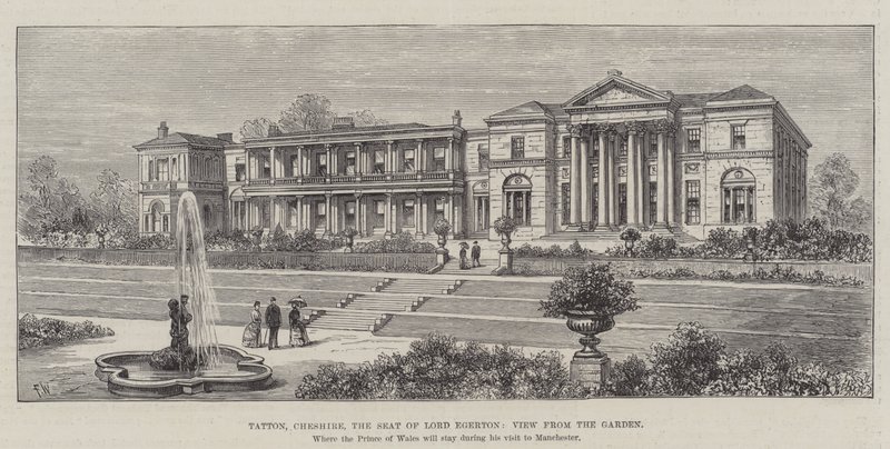Tatton, Cheshire, the Seat of Lord Egerton, View from the Garden by Frank Watkins