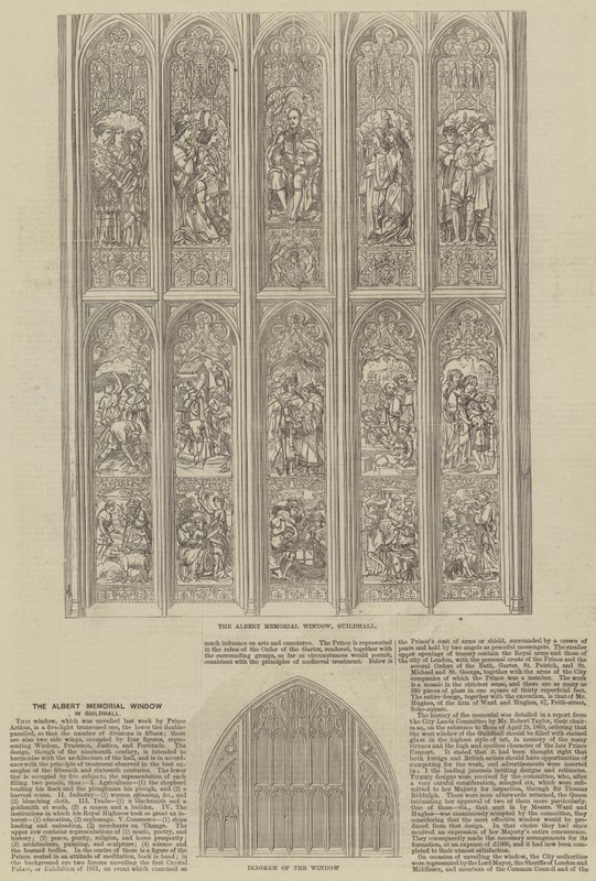 The Albert Memorial Window in Guildhall by Frank Watkins
