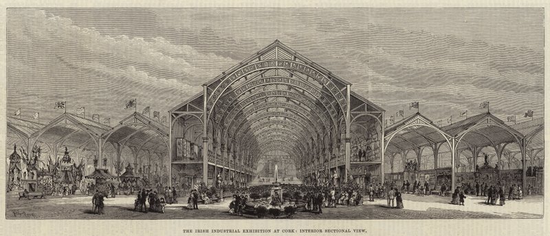 The Irish Industrial Exhibition at Cork, Interior Sectional View by Frank Watkins