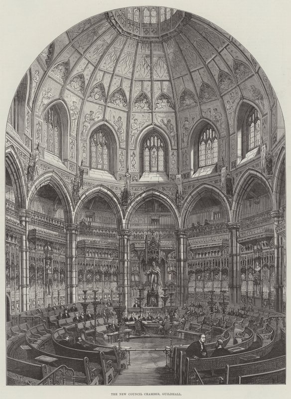 The New Council Chamber, Guildhall by Frank Watkins