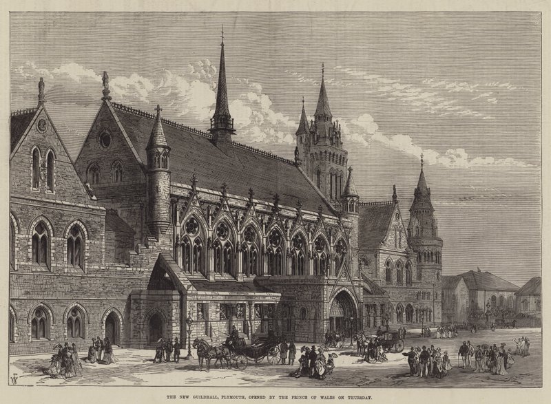 The New Guildhall, Plymouth, Opened by the Prince of Wales by Frank Watkins