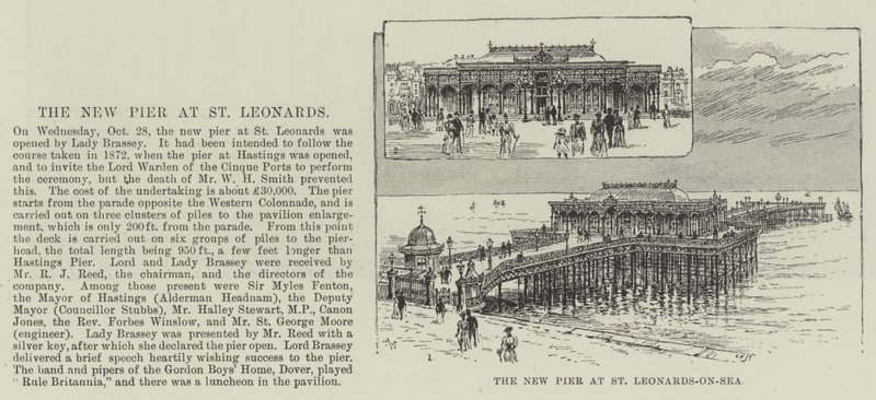 The New Pier at St Leonards-on-Sea by Frank Watkins