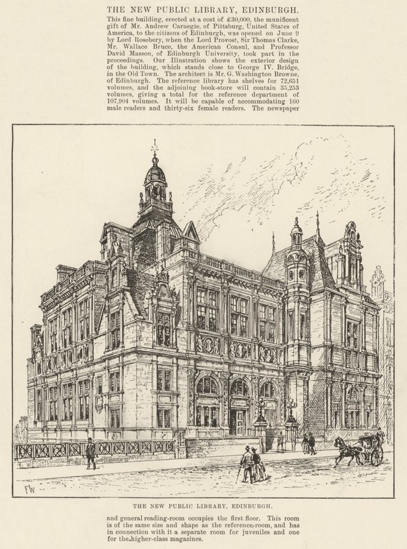 The New Public Library, Edinburgh by Frank Watkins