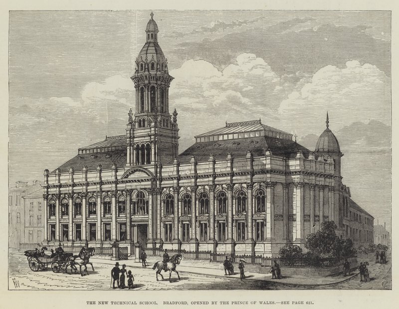The New Technical School, Bradford, opened by the Prince of Wales by Frank Watkins