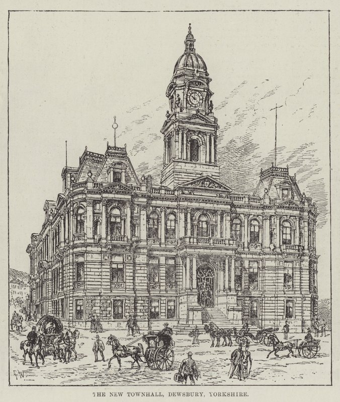 The New Townhall, Dewsbury, Yorkshire by Frank Watkins