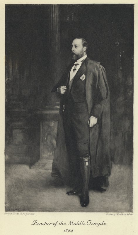 The Prince of Wales, the future King Edward VII, as a Bencher of the Middle Temple by Frank (after) Holl
