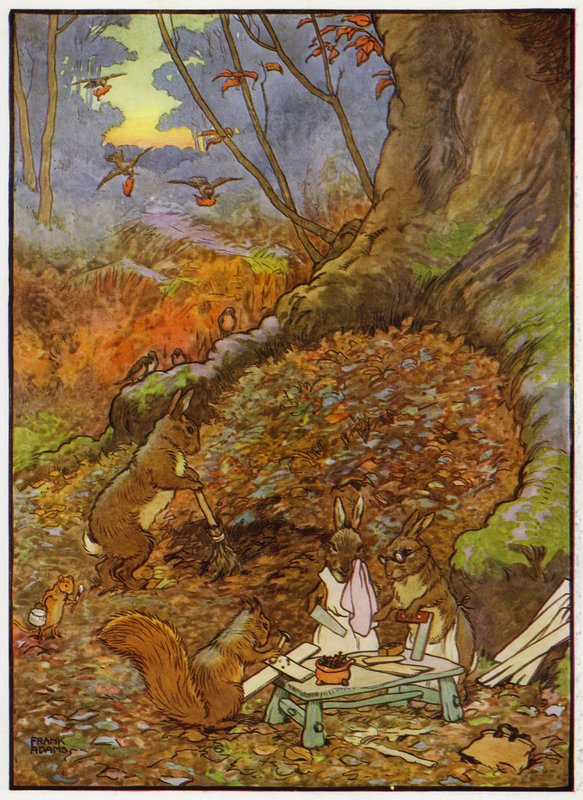 Illustration for Babes in the Wood by Frank Adams