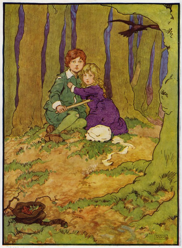 Illustration for Babes in the Wood by Frank Adams