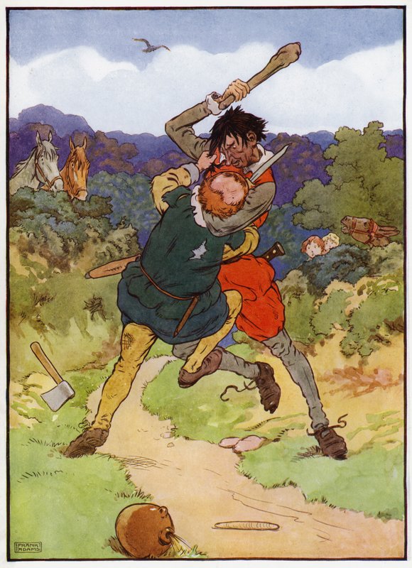 Illustration for Babes in the Wood by Frank Adams