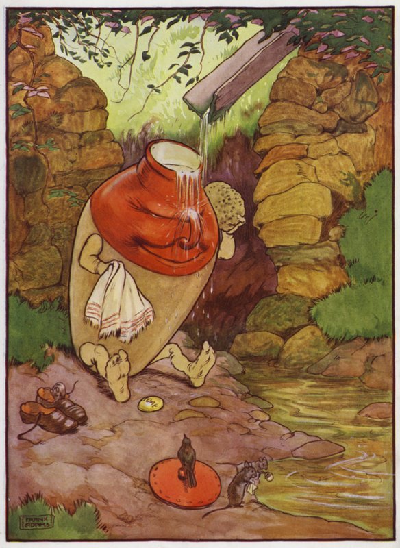 Illustration for Old Dame Trot and Her Pig by Frank Adams