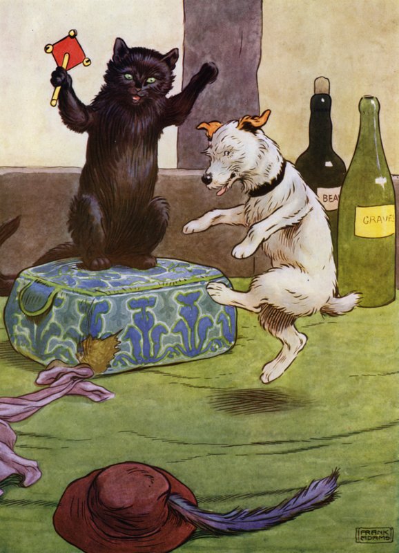 Illustration for Old Mother Hubbard by Frank Adams