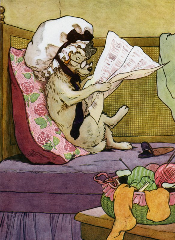 Illustration for Old Mother Hubbard by Frank Adams