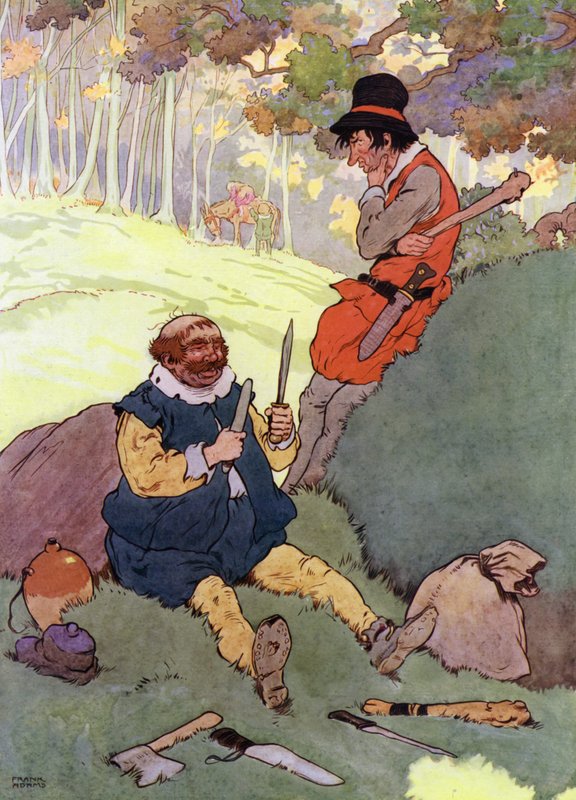 Illustration for The Babes in the Wood by Frank Adams