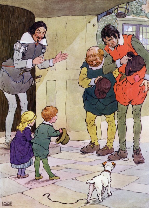 Illustration for The Babes in the Wood by Frank Adams
