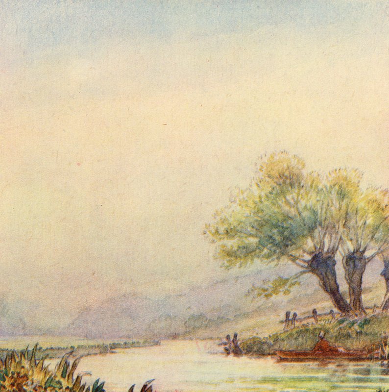 Illustration for The Scholar-Gipsy by Matthew Arnold by Frank Adams