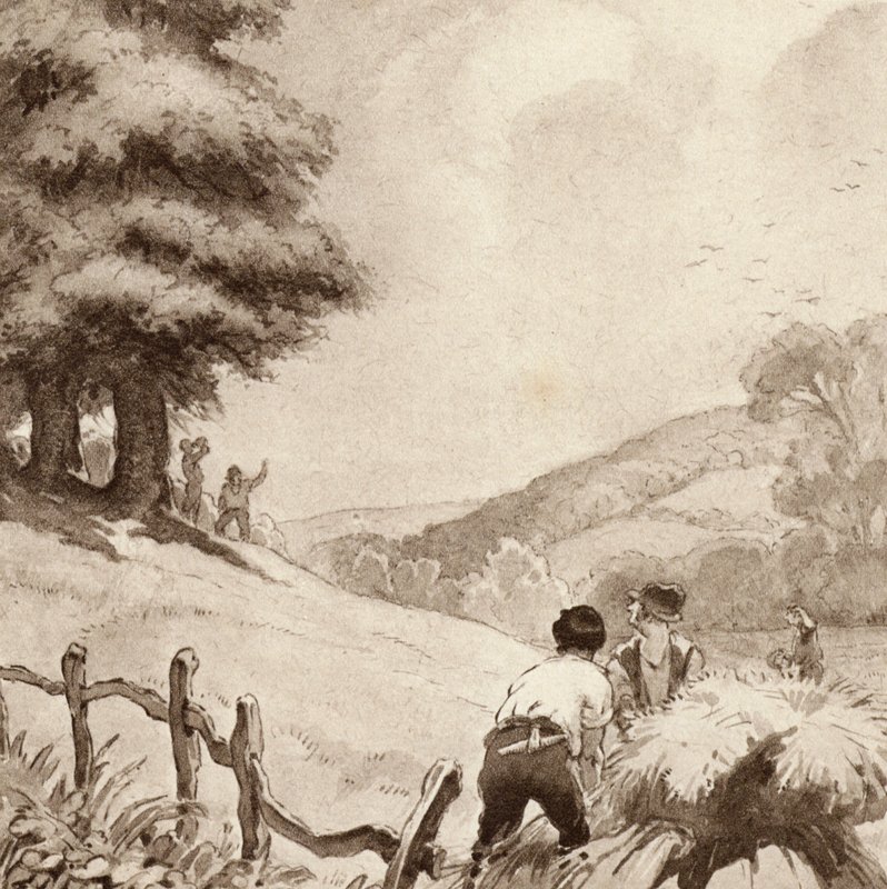 Illustration for The Scholar-Gipsy by Matthew Arnold by Frank Adams