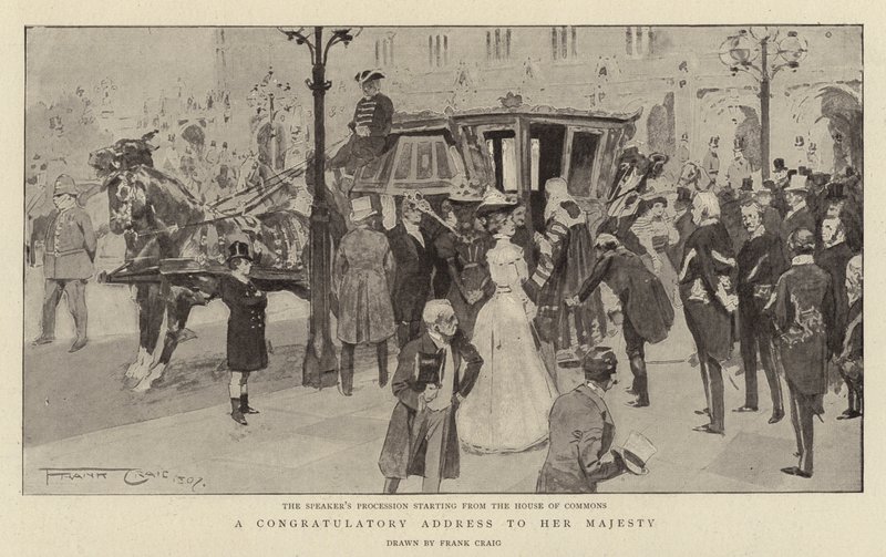 A Congratulatory Address to Her Majesty by Frank Craig