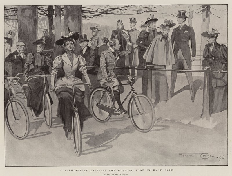 A Fashionable Pastime, the Morning Ride in Hyde Park by Frank Craig