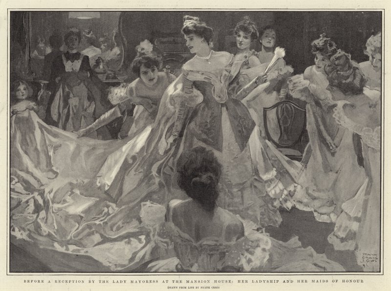 Before a Reception by the Lady Mayoress at the Mansion House by Frank Craig