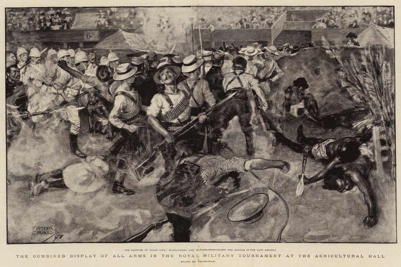 The Combined Display of All Arms in the Royal Military Tournament at the Agricultural Hall by Frank Craig