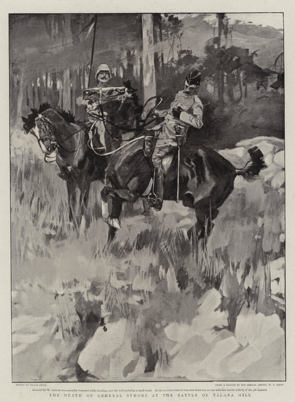 The Death of General Symons at the Battle of Talana Hill by Frank Craig