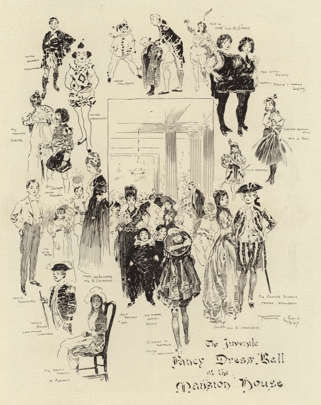 The Juvenile Fancy Dress Ball at the Mansion House by Frank Craig