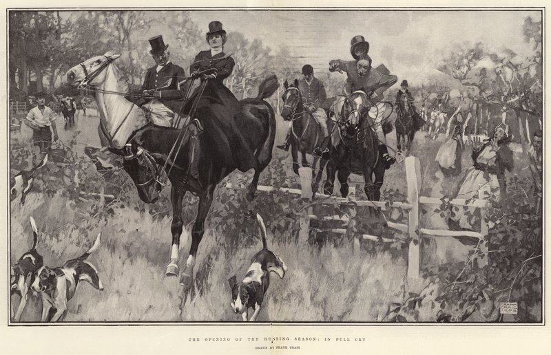 The Opening of the Hunting Season, in Full Cry by Frank Craig
