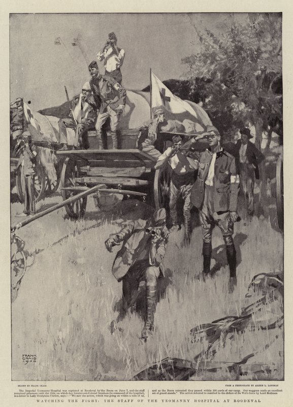 Watching the Fight, the Staff of the Yeomanry Hospital at Roodeval by Frank Craig